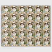 Japanse kin met paaseieren cadeaupapier (Vlak)