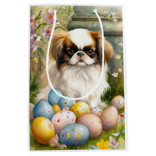 Japanse kin met paaseieren medium cadeauzakje (Voorkant)