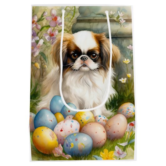 Japanse kin met paaseieren medium cadeauzakje (Achterkant)