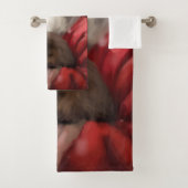 Japanse kin met sinterklaas feestelijke kerst bad handdoek (Insitu)