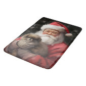 Japanse kin met sinterklaas feestelijke kerst badmat (Gekanteld)