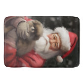 Japanse kin met sinterklaas feestelijke kerst badmat (Voorkant)