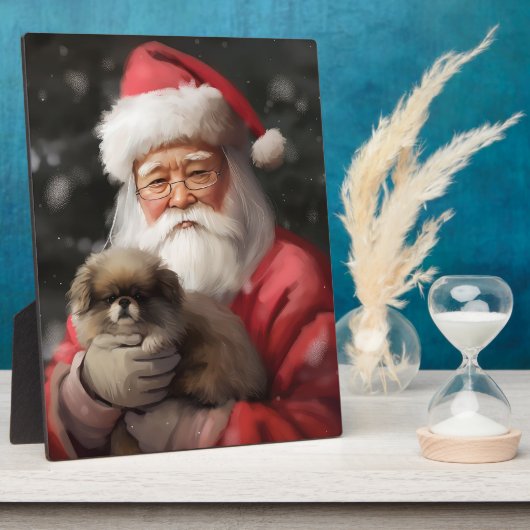 Japanse kin met sinterklaas feestelijke kerst fotoplaat (Zijkant)