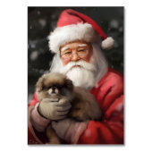 Japanse kin met sinterklaas feestelijke kerst kaart (Achterkant)