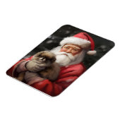 Japanse kin met sinterklaas feestelijke kerst magneet (Linkerzijde)