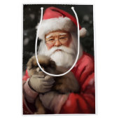 Japanse kin met sinterklaas feestelijke kerst medium cadeauzakje (Voorkant)