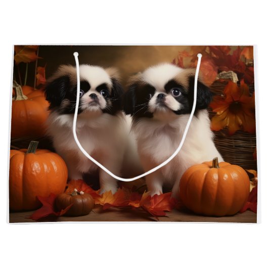 Japanse kin puppy herfst verrukking pompoen groot cadeauzakje (Voorkant)