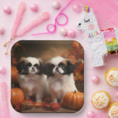 Japanse kin puppy herfst verrukking pompoen papieren bordje (Feest)