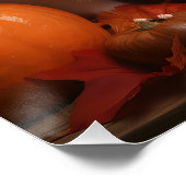 Japanse kin puppy herfst verrukking pompoen perfect poster (Hoek)