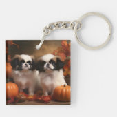 Japanse kin puppy herfst verrukking pompoen sleutelhanger (Achterkant)