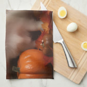 Japanse kin puppy herfst verrukking pompoen theedoek (Quarter Fold)