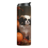 Japanse kin puppy herfst verrukking pompoen thermosbeker (Gedraaid links)