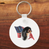 Japanse kin vlag sleutelhanger (Voorkant)