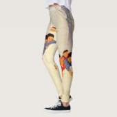 Japanse kinderen die in sneeuwbedrukte leggings sp (Links)