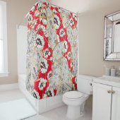 Japanse Kintsugi. Douchegordijn (In situ)