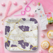 Japanse Kintsugi. Dubbelzijdig. Papieren Bordje (Feest)