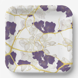 Japanse Kintsugi. Dubbelzijdig. Papieren Bordje