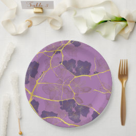 Japanse Kintsugi. Dubbelzijdig. Papieren Bordje