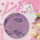 Japanse Kintsugi. Dubbelzijdig. Papieren Bordje (Feest)