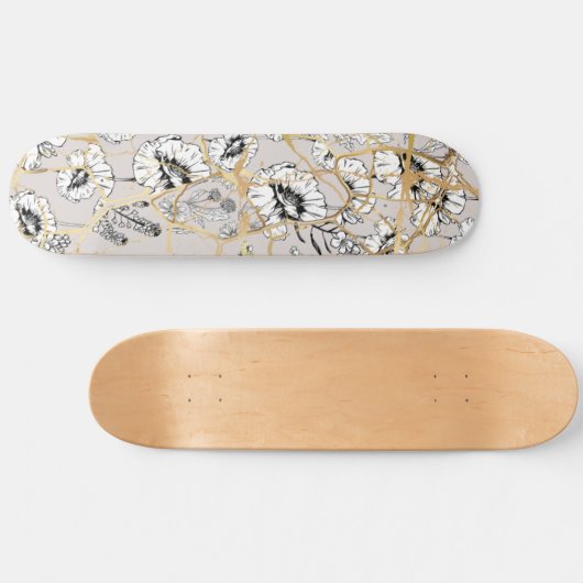 Japanse Kintsugi. Persoonlijk Skateboard (Horizontaal)