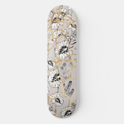 Japanse Kintsugi. Persoonlijk Skateboard (Voorkant)