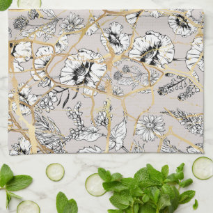 Japanse Kintsugi. Theedoek