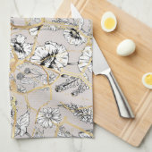 Japanse Kintsugi. Theedoek (Quarter Fold)