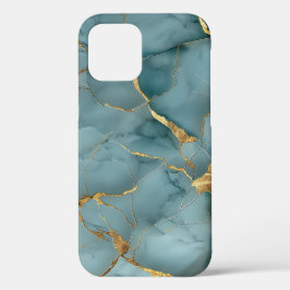Japanse Kintsugi Turquoise & Goud Case-Mate iPhone Case