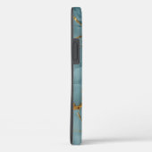 Japanse Kintsugi Turquoise & Goud Case-Mate iPhone Case (Achterkant / Rechts)