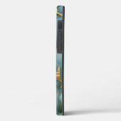 Japanse Kintsugi Turquoise & Goud Case-Mate iPhone Case (Achterkant / Links)