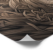 Japanse kitsune vos poster (Hoek)