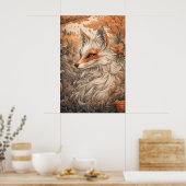 Japanse kitsune vos poster (Keuken)
