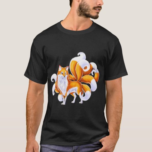 Japanse Kitsune Vos T-shirt (Voorkant)