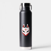 Japanse Kitsune Vossenmasker Waterfles (Voorkant)