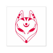 Japanse Kitsune Vossenmasker Zelfinktende Stempel (Design)