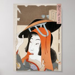 Japanse Klassieke Geisha Dames Kunstprint Poster