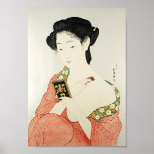 Japanse klassieke geisha-dameskunst poster