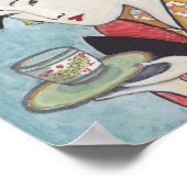 Japanse klassieke Geisha Lady Art Poster (Hoek)