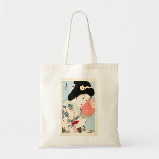Japanse klassieke Geisha Lady Art Tote Bag (Voorkant)