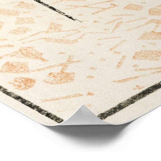 Japanse Kleding Illustratie van Shin Bijutsukai Poster (Hoek)