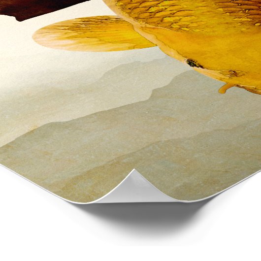 Japanse koeienvis poster (Hoek)