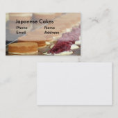 Japanse koekjes en wonderen visitekaartje (Voorkant / Achterkant)