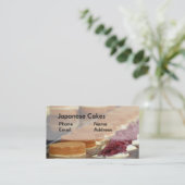 Japanse koekjes en wonderen visitekaartje (Staand voorkant)