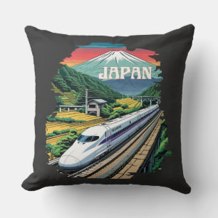 Japanse kogeltrein en de berg Fuji Kussen