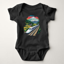 Japanse kogeltrein en de berg Fuji Romper