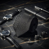 Japanse Kogin Borduurwerk Formeel Stropdas