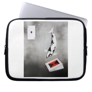 Japanse Koi Ace van schoppen Laptop Sleeve