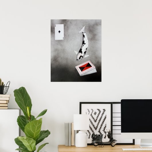 Japanse Koi Ace van schoppen Poster (Thuiskantoor)