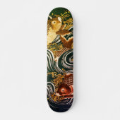  Japanse Koi Carp Art Persoonlijk Skateboard (Voorkant)