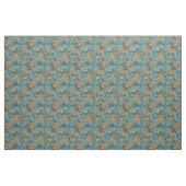 Japanse Koi Carp Blauwgroen Stof (Fat Quarter)